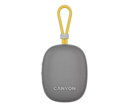 Głośnik przenośny CANYON Głośnik Bluetooth OnMove 12 IPX7 TWS 5W Szary